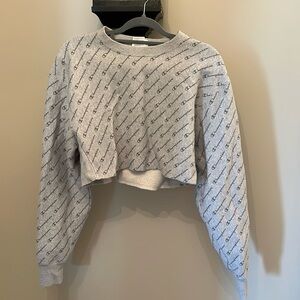 Champion Cropped Sweatshirt- reverse weave